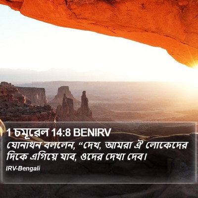 1 চমূৱেল 14:8 BENIRV Bible Verse Image