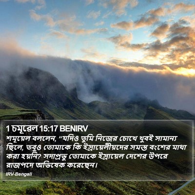1 চমূৱেল 15:17 BENIRV Bible Verse Image