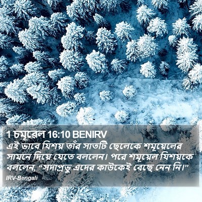 1 চমূৱেল 16:10 BENIRV Bible Verse Image