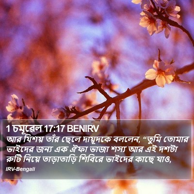 1 চমূৱেল 17:17 BENIRV Bible Verse Image