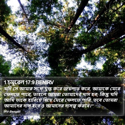 1 চমূৱেল 17:9 BENIRV Bible Verse Image