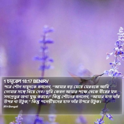 1 চমূৱেল 18:17 BENIRV Bible Verse Image