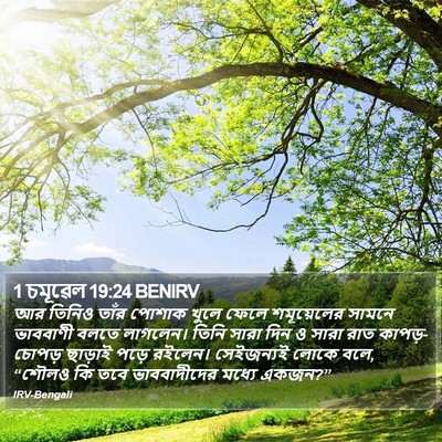 1 চমূৱেল 19:24 BENIRV Bible Verse Image