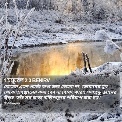 1 চমূৱেল 2:3 BENIRV Bible Verse Image