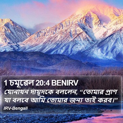 1 চমূৱেল 20:4 BENIRV Bible Verse Image