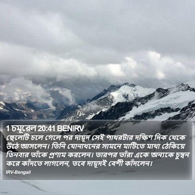 1 চমূৱেল 20:41 BENIRV Bible Verse Image