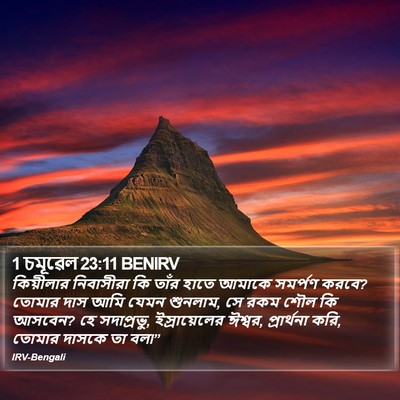 1 চমূৱেল 23:11 BENIRV Bible Verse Image