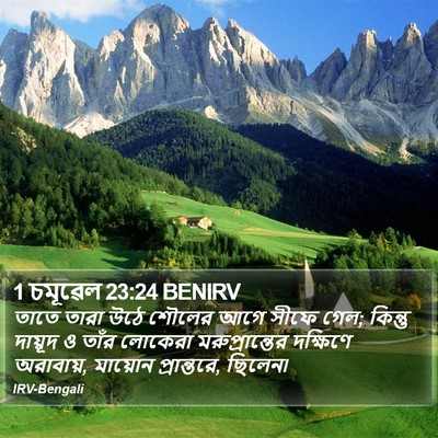 1 চমূৱেল 23:24 BENIRV Bible Verse Image