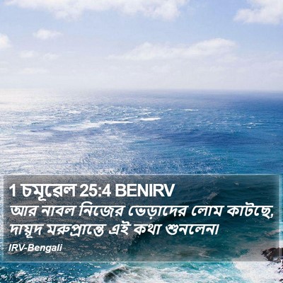 1 চমূৱেল 25:4 BENIRV Bible Verse Image