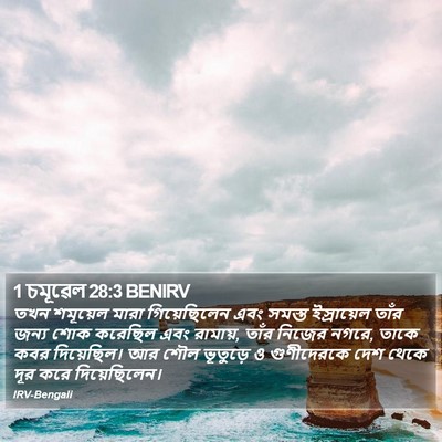 1 চমূৱেল 28:3 BENIRV Bible Verse Image