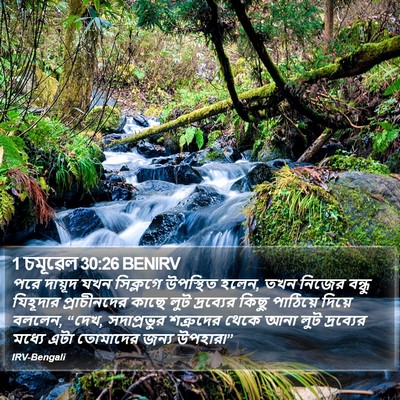 1 চমূৱেল 30:26 BENIRV Bible Verse Image