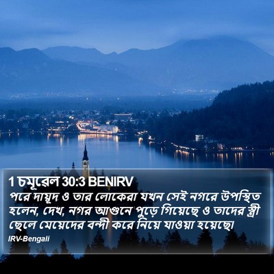 1 চমূৱেল 30:3 BENIRV Bible Verse Image