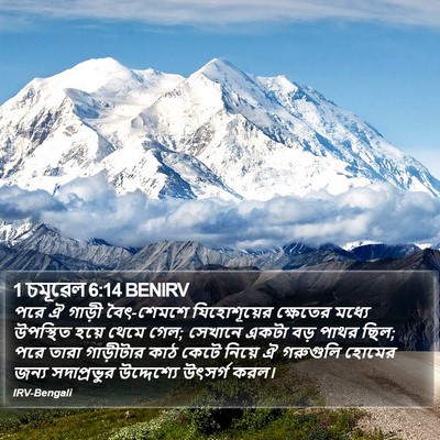 1 চমূৱেল 6:14 BENIRV Bible Verse Image