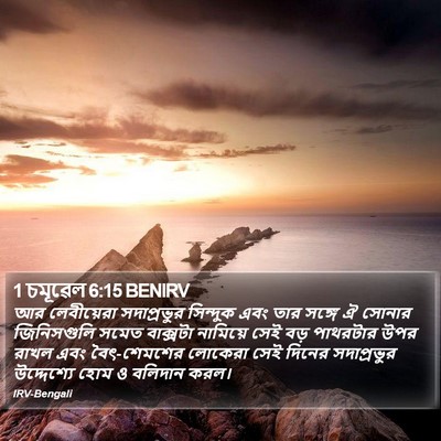 1 চমূৱেল 6:15 BENIRV Bible Verse Image