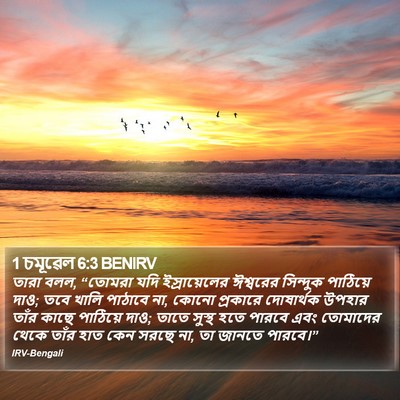 1 চমূৱেল 6:3 BENIRV Bible Verse Image