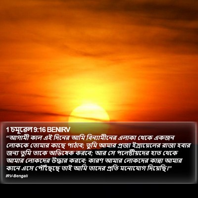 1 চমূৱেল 9:16 BENIRV Bible Verse Image
