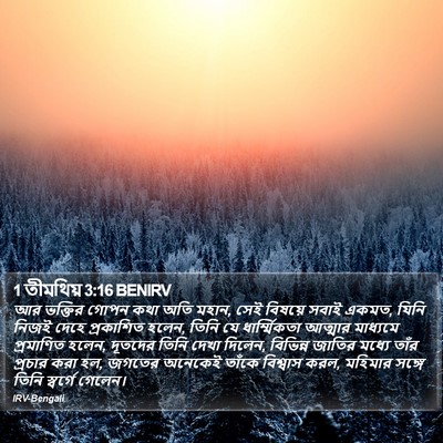1 তীমথিয় 3:16 BENIRV Bible Verse Image