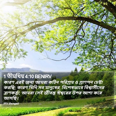 1 তীমথিয় 4:10 BENIRV Bible Verse Image