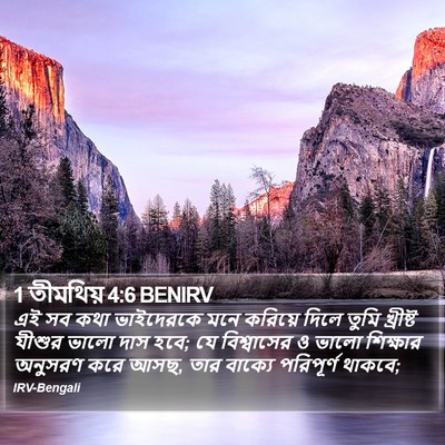 1 তীমথিয় 4:6 BENIRV Bible Verse Image