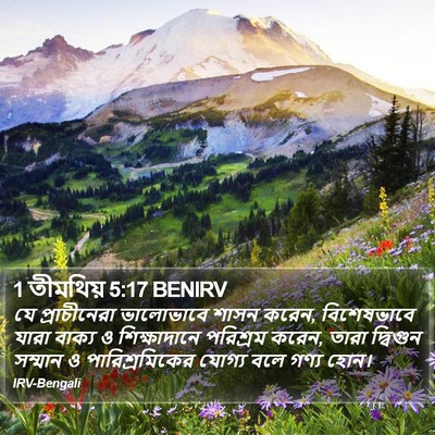1 তীমথিয় 5:17 BENIRV Bible Verse Image