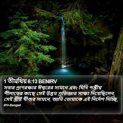 1 তীমথিয় 6:13 BENIRV Bible Verse Image