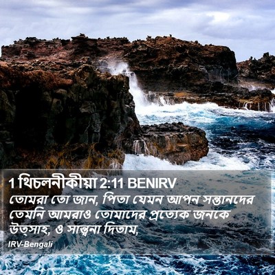 1 থিচলনীকীয়া 2:11 BENIRV Bible Verse Image
