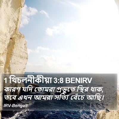 1 থিচলনীকীয়া 3:8 BENIRV Bible Verse Image