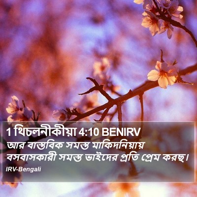 1 থিচলনীকীয়া 4:10 BENIRV Bible Verse Image
