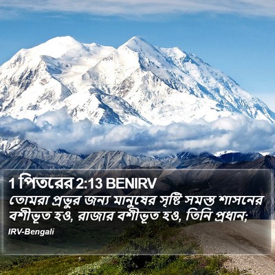 1 পিতরের 2:13 BENIRV Bible Verse Image