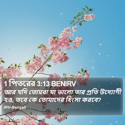 1 পিতরের 3:13 BENIRV Bible Verse Image