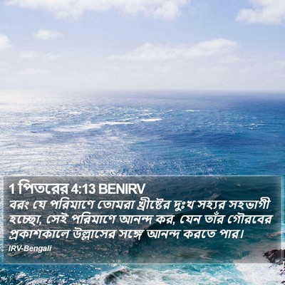 1 পিতরের 4:13 BENIRV Bible Verse Image
