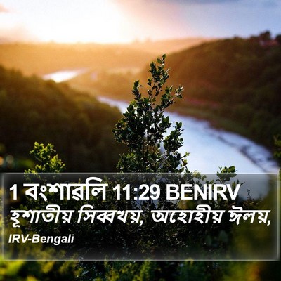 1 বংশাৱলি 11:29 BENIRV Bible Verse Image