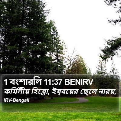 1 বংশাৱলি 11:37 BENIRV Bible Verse Image