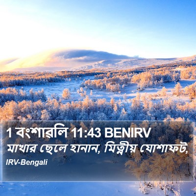 1 বংশাৱলি 11:43 BENIRV Bible Verse Image