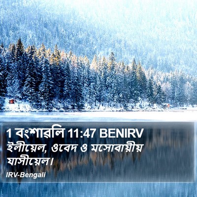 1 বংশাৱলি 11:47 BENIRV Bible Verse Image