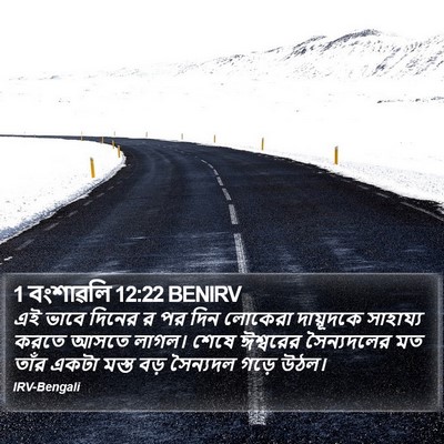1 বংশাৱলি 12:22 BENIRV Bible Verse Image