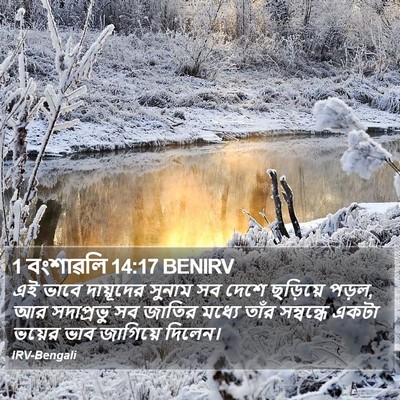 1 বংশাৱলি 14:17 BENIRV Bible Verse Image