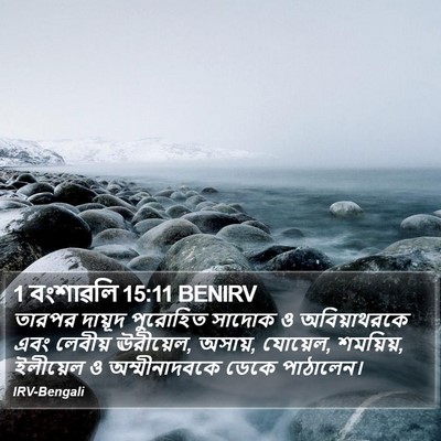 1 বংশাৱলি 15:11 BENIRV Bible Verse Image