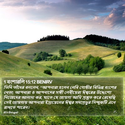 1 বংশাৱলি 15:12 BENIRV Bible Verse Image