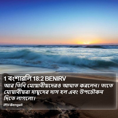1 বংশাৱলি 18:2 BENIRV Bible Verse Image