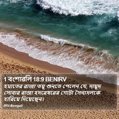 1 বংশাৱলি 18:9 BENIRV Bible Verse Image