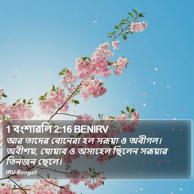 1 বংশাৱলি 2:16 BENIRV Bible Verse Image