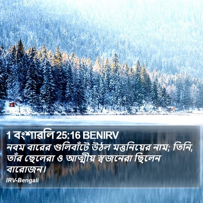 1 বংশাৱলি 25:16 BENIRV Bible Verse Image