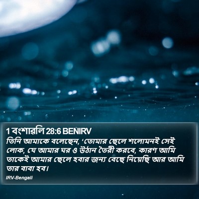 1 বংশাৱলি 28:6 BENIRV Bible Verse Image