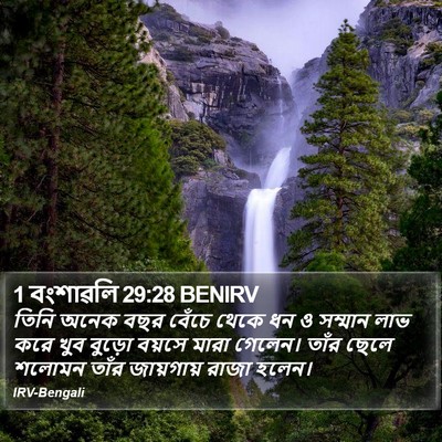 1 বংশাৱলি 29:28 BENIRV Bible Verse Image