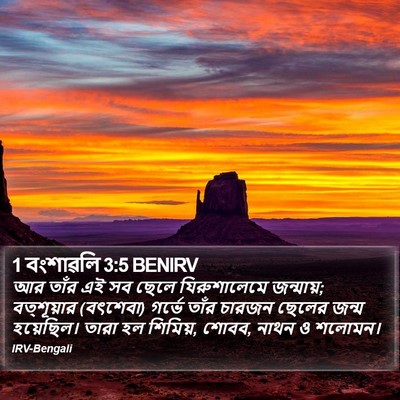 1 বংশাৱলি 3:5 BENIRV Bible Verse Image