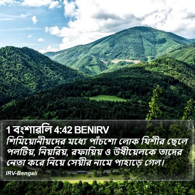 1 বংশাৱলি 4:42 BENIRV Bible Verse Image