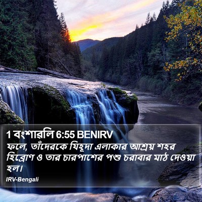 1 বংশাৱলি 6:55 BENIRV Bible Verse Image
