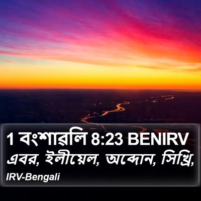 1 বংশাৱলি 8:23 BENIRV Bible Verse Image