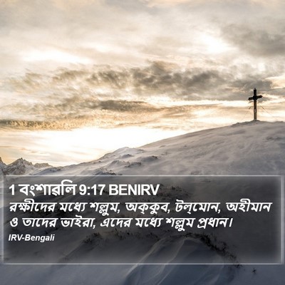 1 বংশাৱলি 9:17 BENIRV Bible Verse Image